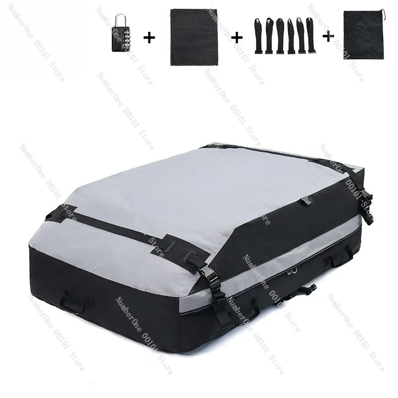 Spot voltage sewn roof bag large capacity waterproof and wear-resistant roof bag car travel bag