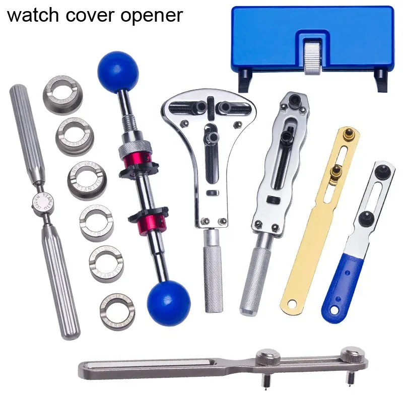 Solid Steel Watch Back Cover Opener Tools 2 3 Claws Screw Watch Case Remover Open Wrench Watchmaker Repair Tool Kit Set