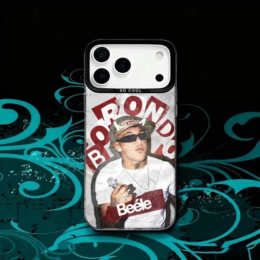 حافظة هاتف Rapper B-BEELE Tour 2025 لهواتف iPhone 17,16,15,14,13,12,X,8,Pro,Max,Plus,SE4,Air, Mini HD Black IMD Matte