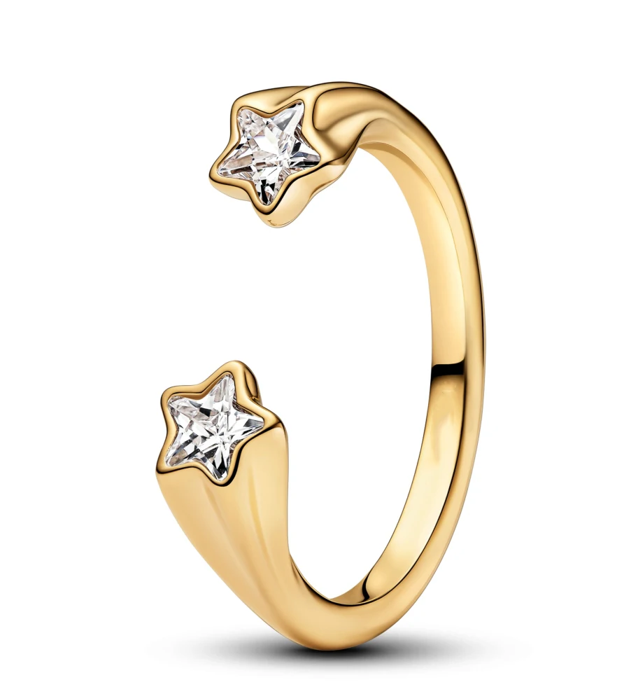 Women's Shining Zircon Adjustable 925 Sterling Silver Ring