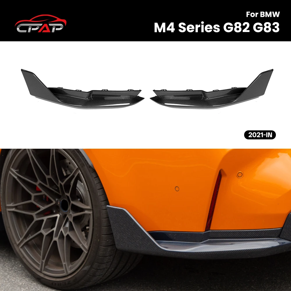 

Real Dry Carbon Fiber Car Rear Bumper Splitter for BMW M4 G82 G83 MP Style 2021-IN 2Pcs/Set