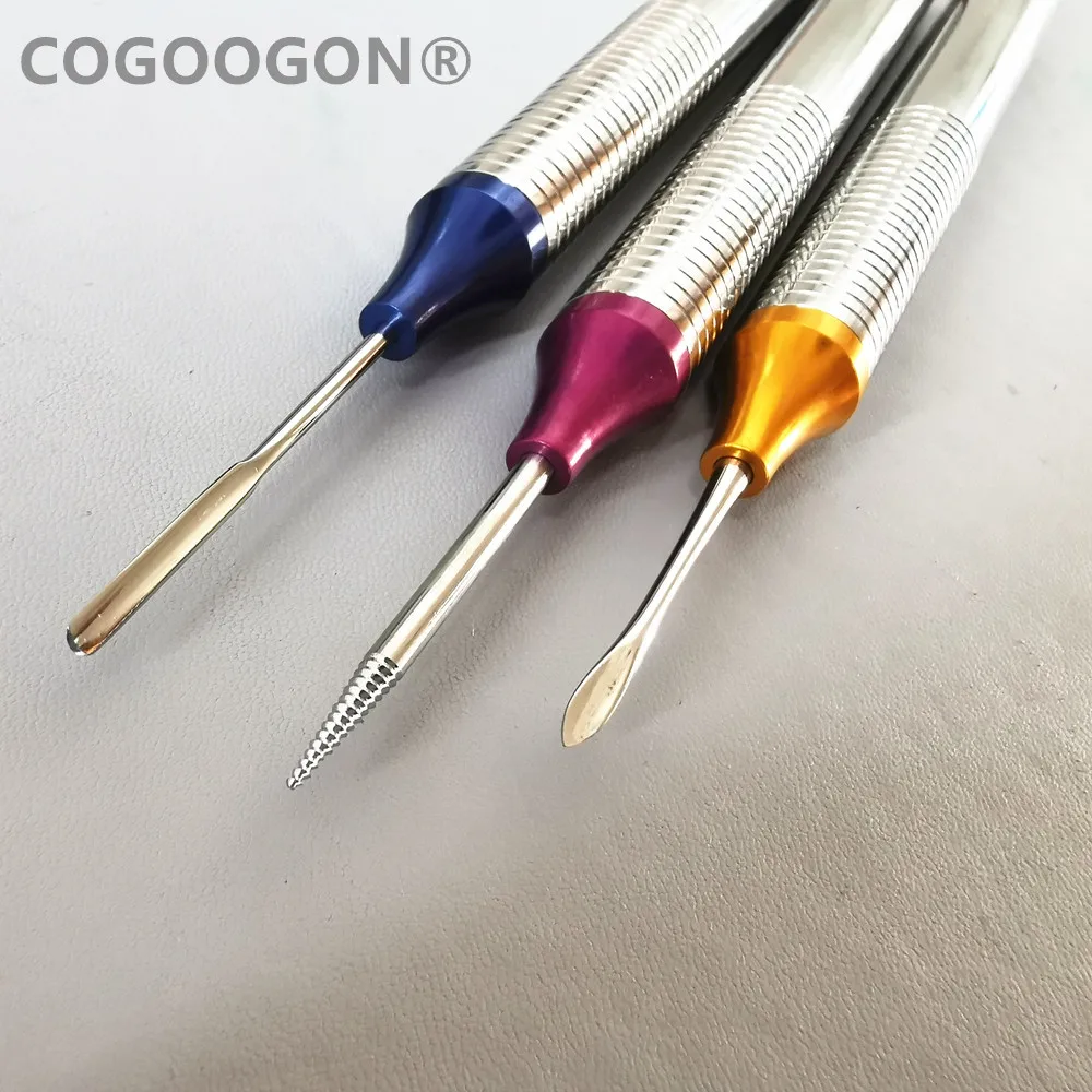 

3Pcs Dental Flex Periotome Power Teeth Extraction Set Tooth Extractor Titanium Tip Flexible Dental Periodontal Instruments Tool