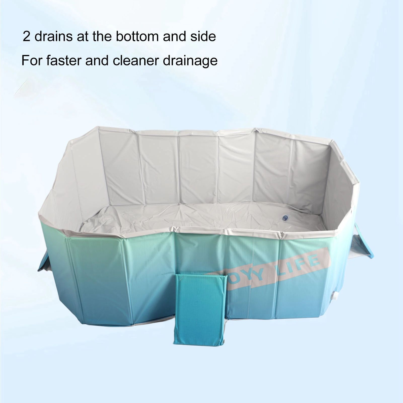 

Foldable Swimming Pool, 4-Layer PVC Inflatable Pool Home Use Thick PVC, 160x120x47cm for Outdoor and Indoor Use