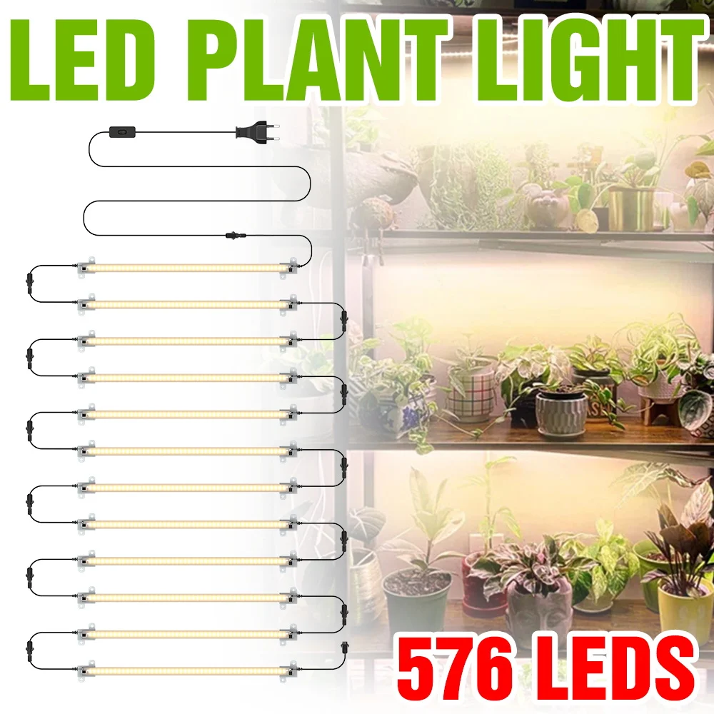 

Full Spectrum LED Indoor Plant Light Bar 220V Greenhouse Tent Grow Lamp UV/IR Hydroponic Seedling Vegs Cultivation Fill Lighting
