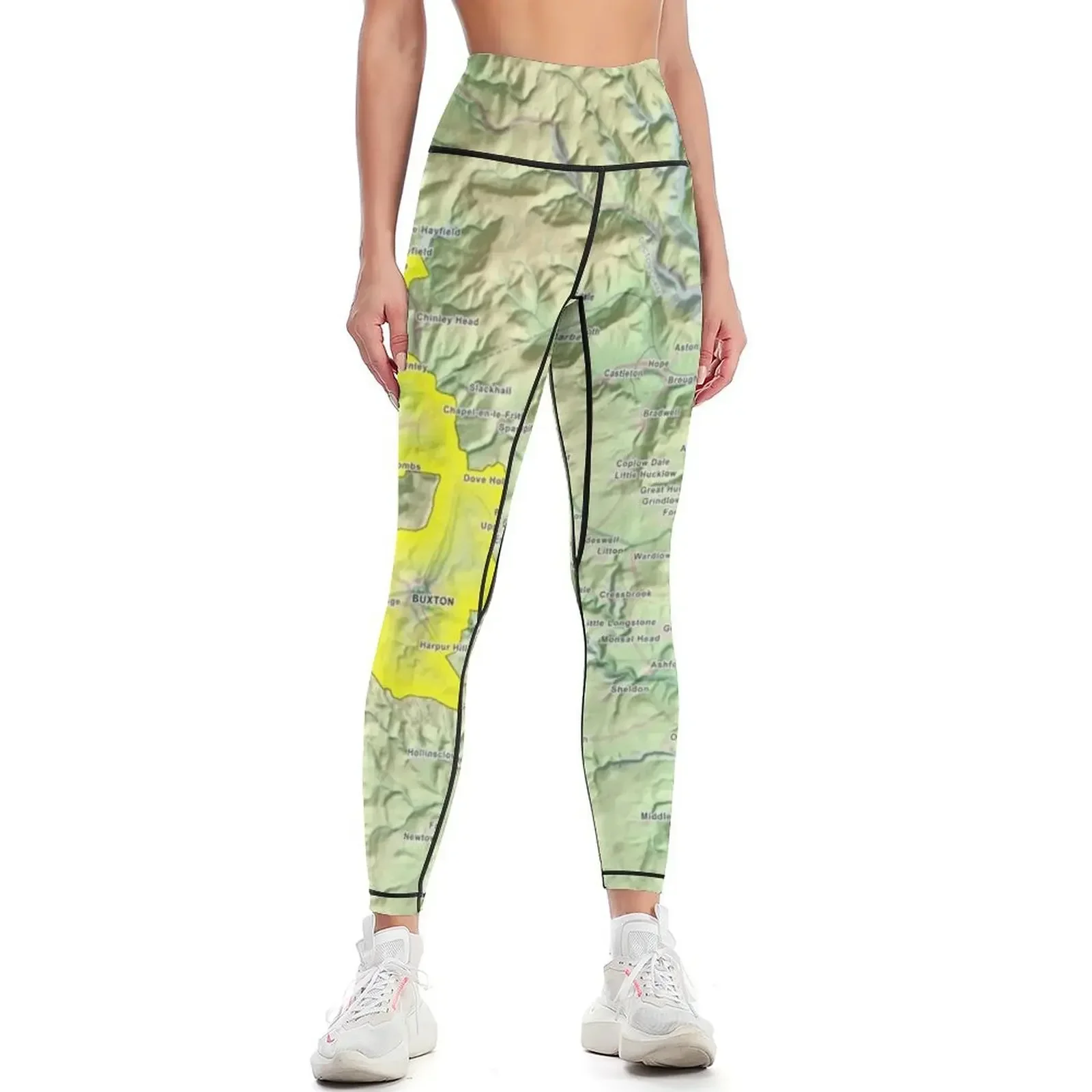 

Peak District National Park Leggings gym's clothing sports tennis for Tight fitting woman gym sportswear woman Womens Leggings