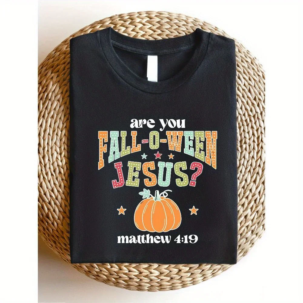 TT263 Are You Falloween Camisa de Jesús, Camiseta cristiana de otoño, Camiseta de Follow Jesus, Camisas religiosas de otoño, Camisetas de Matthew de la Biblia