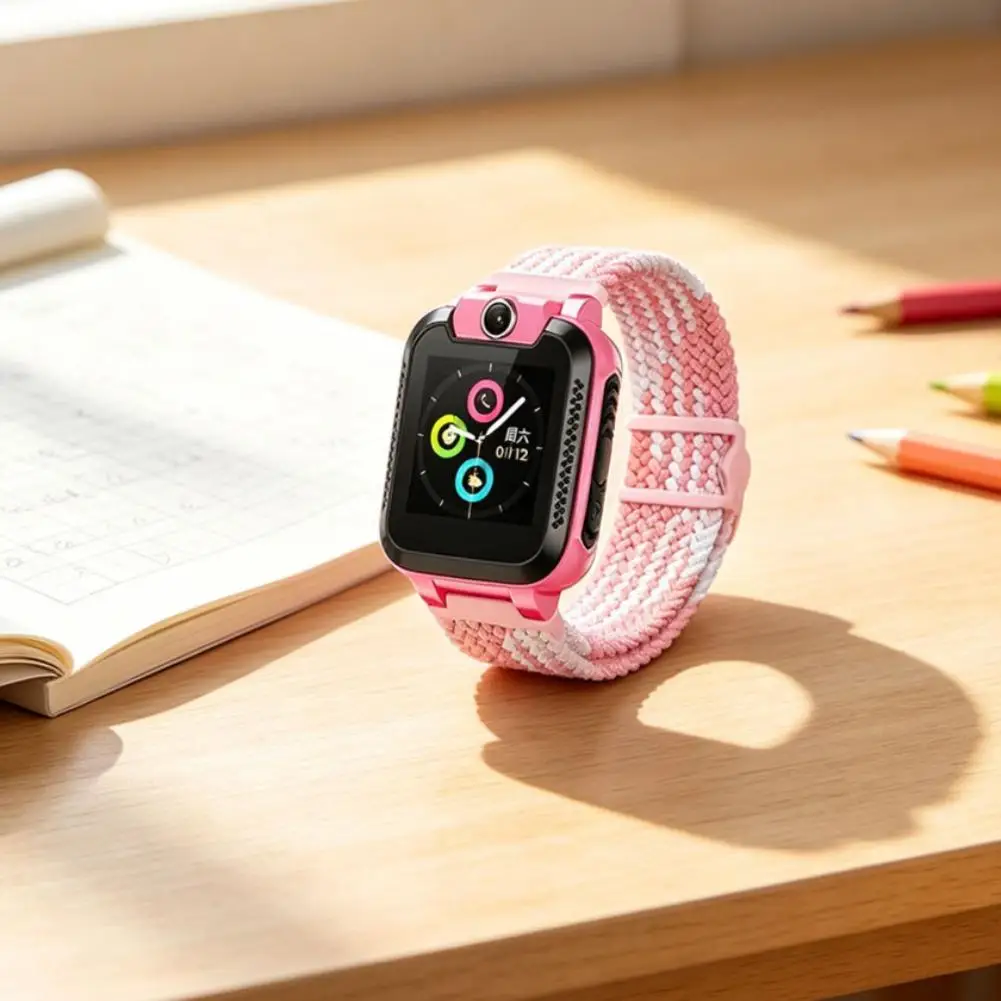 Universelles magnetisches Smartwatch-Nylonarmband mit Schnalle für Kinder 15/16/17mm Atmungsaktives, verstellbares, elastisches Ersatzarmband – Detail 31