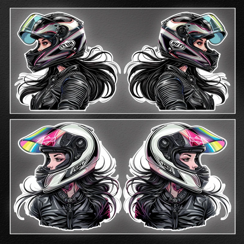 

1 шт., виниловые наклейки на мотоцикл, с рисунком байкера