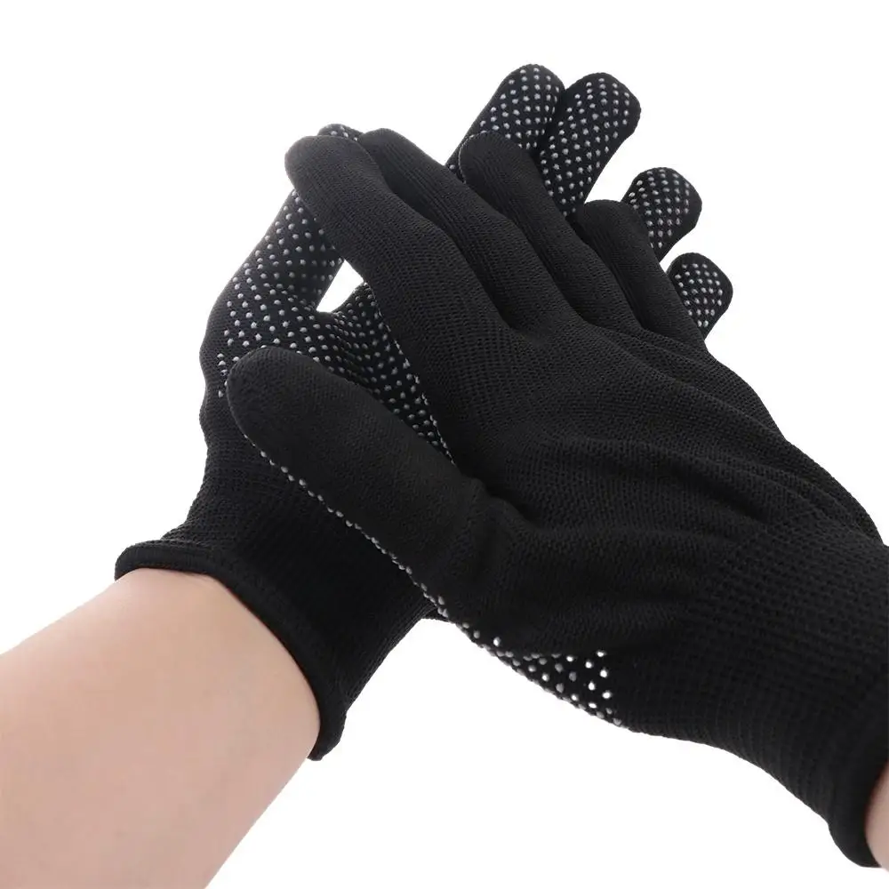 5Pair Portable Safety Work Gloves Non-slip Nylon Working Gloves Breathable Anti-Fouling Labor Protection Gloves Outdoor