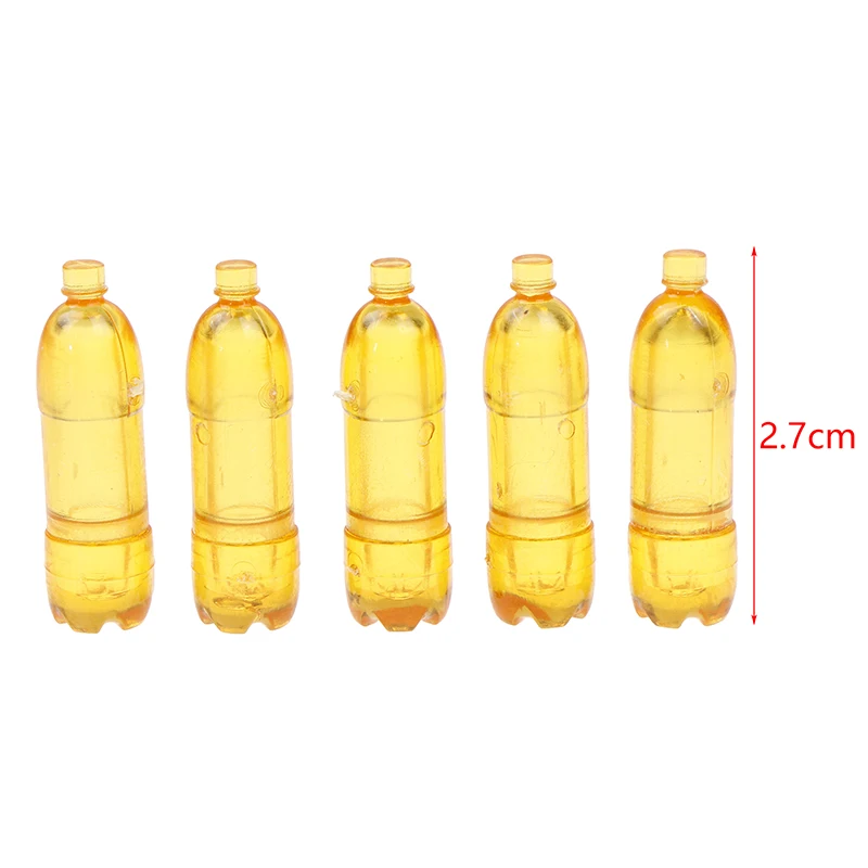 5Pcs Dollhouse Miniature Mineral Water Bottles Drink Bottle Doll Mini Accessories Playing House Decorative Toy Props Gifts