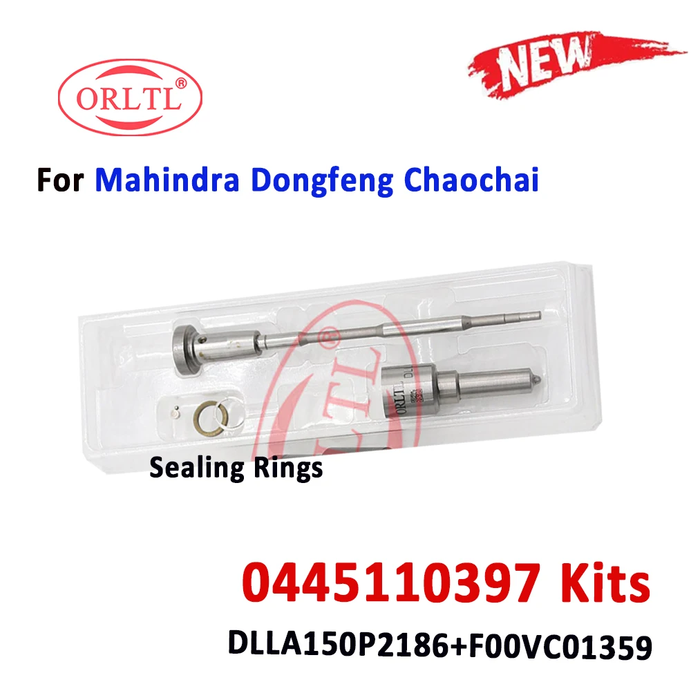 

ORLTL Valve F00VC01359 Diesel Injector Sprayer DLLA150P2186 0433172186 For Mahindra Dongfeng Chaochai 0445110397 Repair Kit