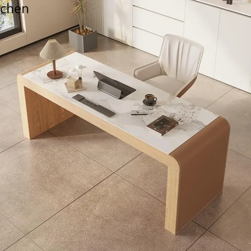 D18-Slate Desk Modern Simple Home Master Bedroom Ash Wood Table Desk