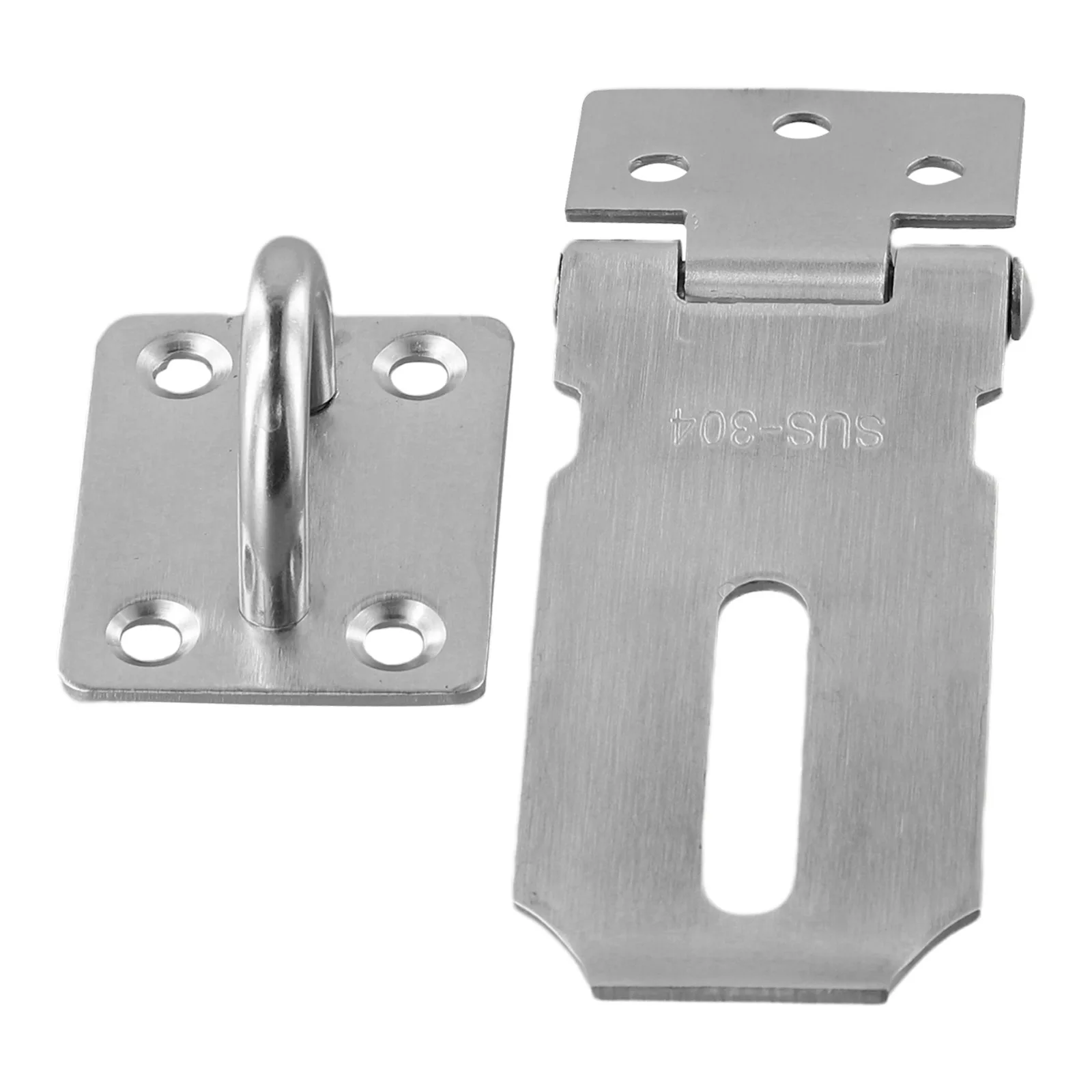 1 قطعة قفل غلق بمشبك قفل الباب ث/تركيب مسامير الفولاذ المقاوم للصدأ S/M/L شقة M/L الزاوية اليمنى أدوات الغيار لصندوق خزانة الباب #5