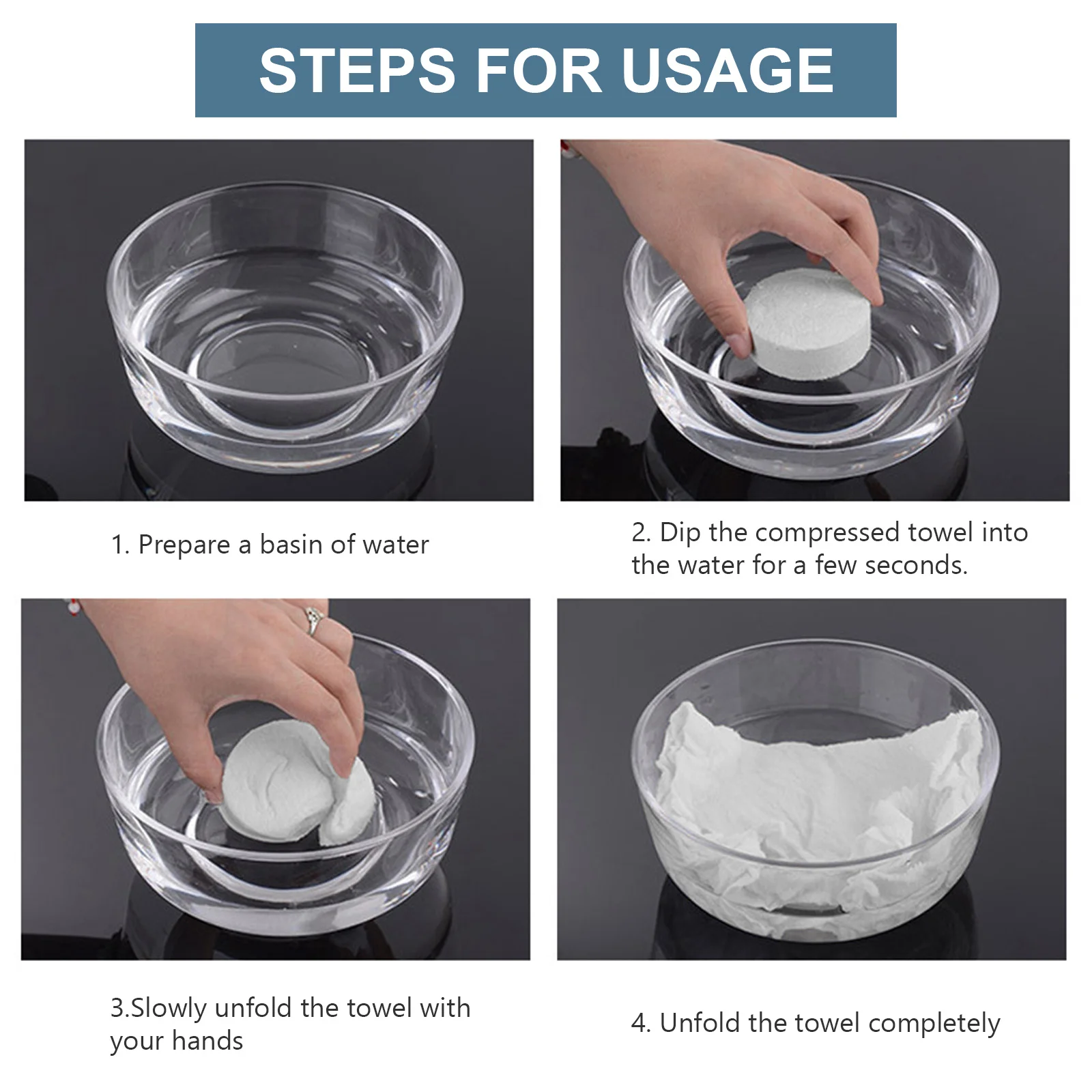 

6 шт. одноразовое сжатое полотенце, 3-секундное расширение, портативное для путешествий, кемпинга, пешего туризма, использования на открытом воздухе, приятное для кожи, водопоглощающее