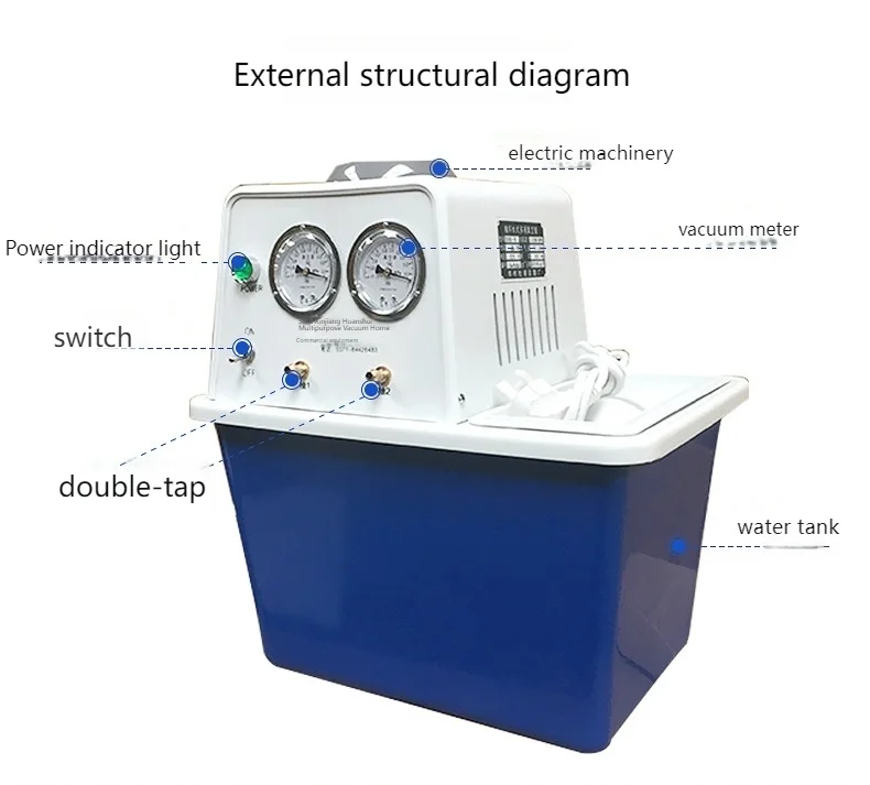 OEM Circulating Water Vacuum Pump 180W 8M3/H Water Circulation Vacuum Pump For Rotary Evaporator