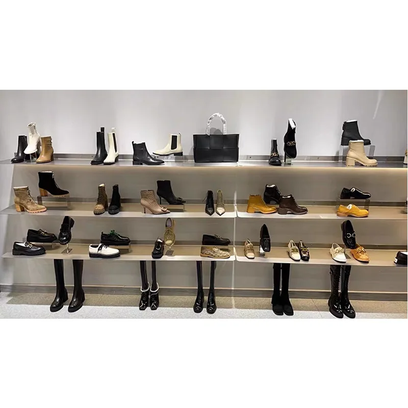 

Clothing store wall rack wall hanging stainless steel baffle living room one-word laminate display rack display rack