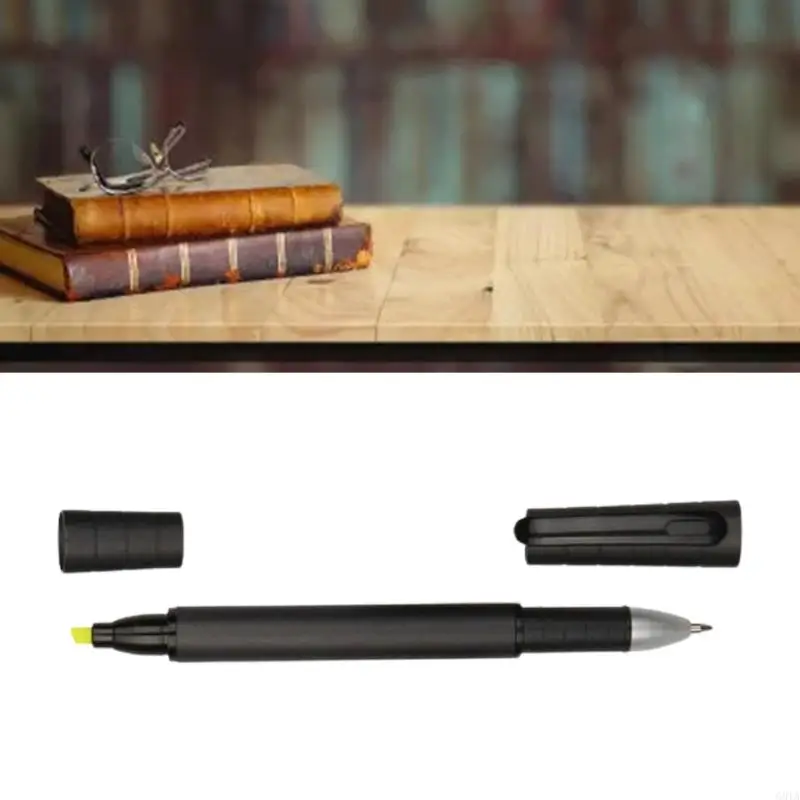 G8TA флуоресцентный маркер ручка черная гель-ручка 2-в-1 для студенческой офисной записной записки для взрослых