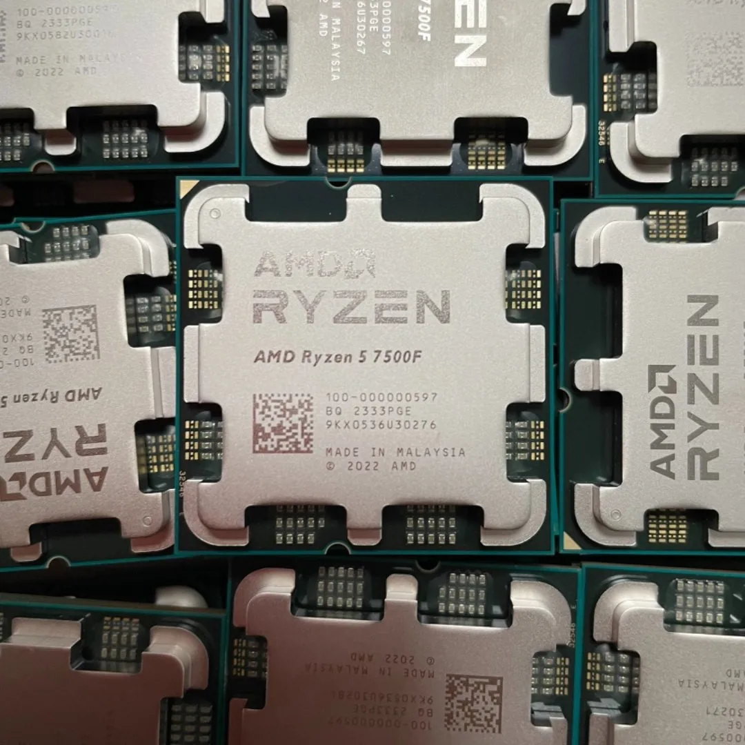 Процессор AMD Ryzen 5 7500F R5 7500F 3,70 ГГц TDP65W 6 ядер/12 проводов DDR5-5200 процессор