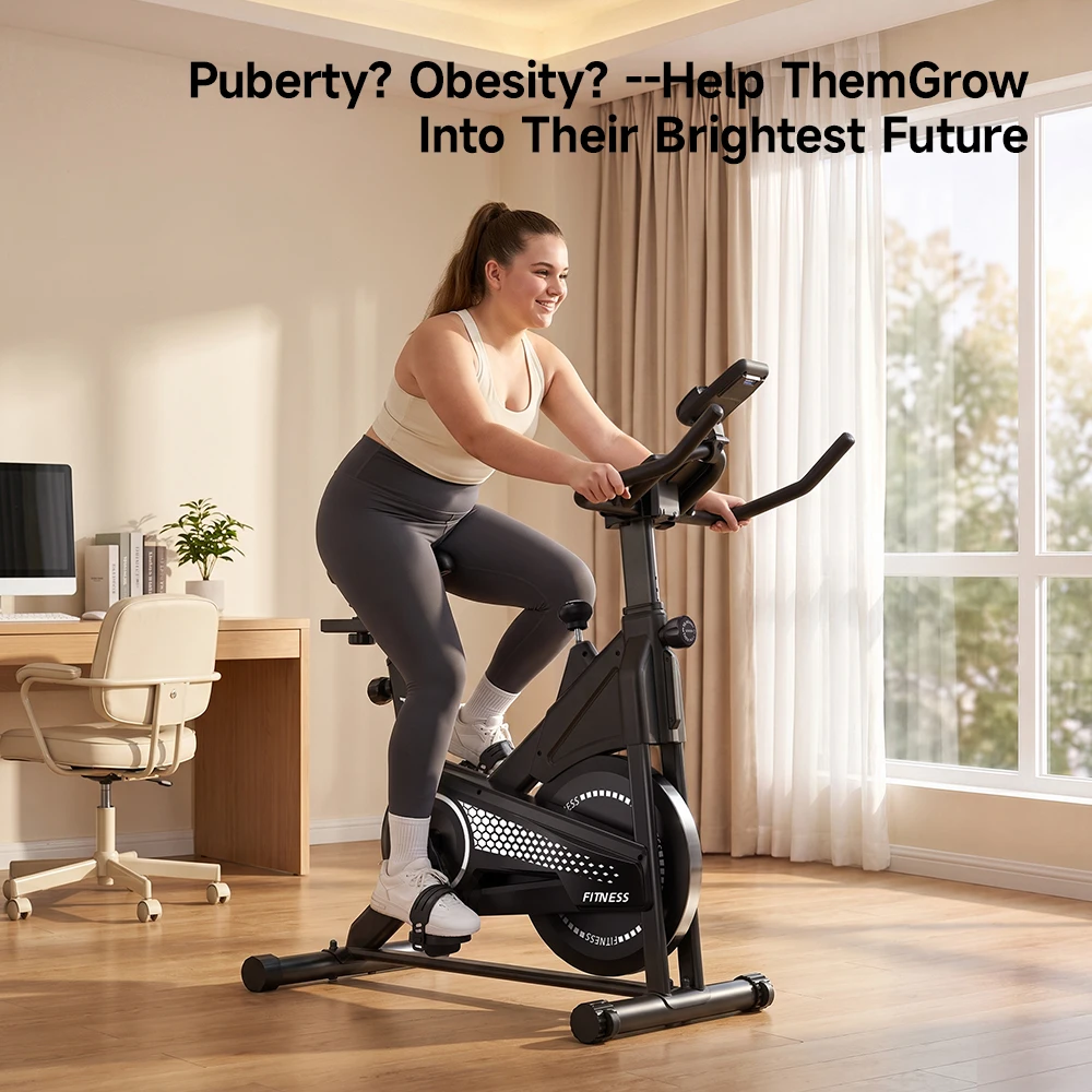 Formill DC001A & DC002A – magnetisches, stationäres Heimtrainer-Fahrrad, Indoor-Cycling-Fahrrad mit 8 kg schwerem Schwungrad, LCD-Monitor, verstellbarer Sitz und Tablet-Halterung für das Training im eigenen Fitnessraum. – Detail 16
