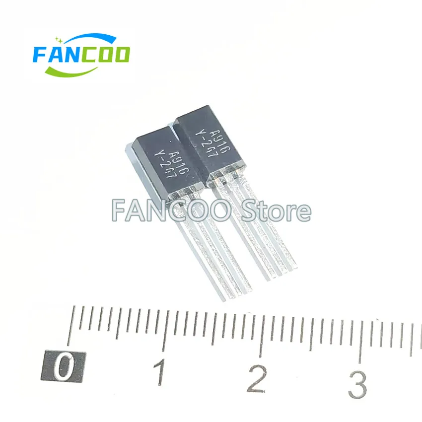 10PCS A916-Y 2SA916 KSA916 Y 2SA916-Y TO-92L Original  PNP Transistor Audio Power Amplifier 2SA608 2SA608-F A608