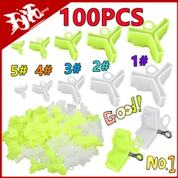 100-10Pcs 슬롯 슬리브 도구가있는 경량 액세서리 내구성 보호 캡 낚시 후크 커버 안전 트레블 피쉬 기어