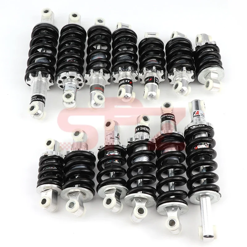 Electric Bike 90-215mm 400-2000lbs Suitable for 47cc49CC Bicycle Mini Motorcycle Spring Shock Absorber Suspension Shock Absorber