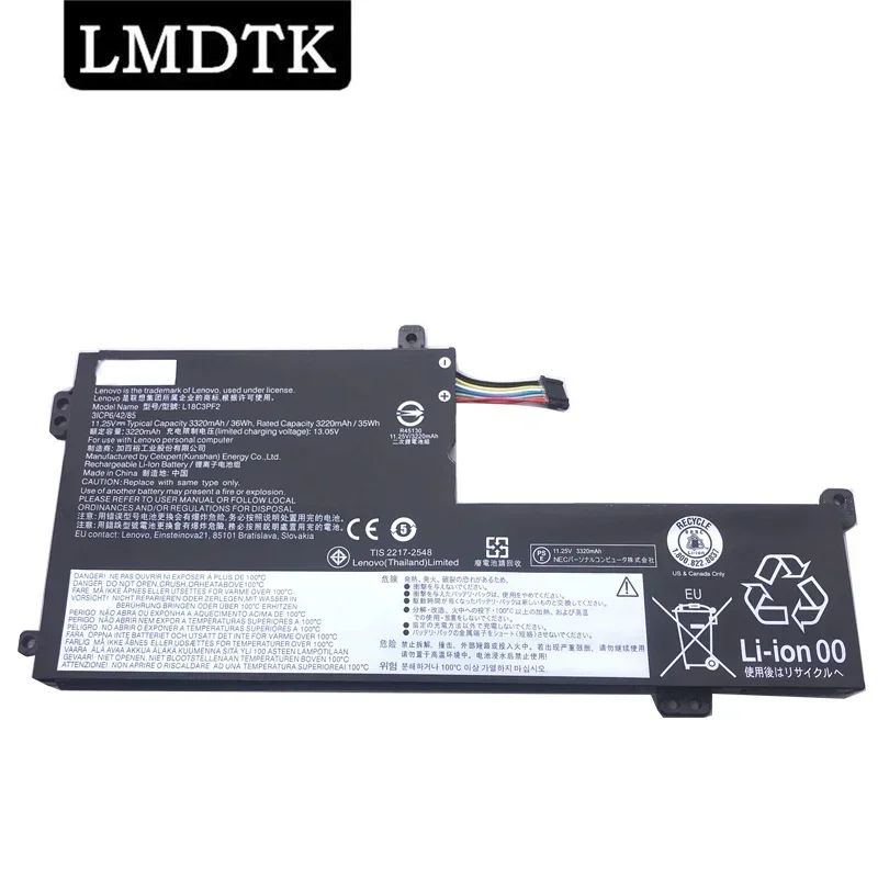 LMDTK New L18C3PF2 Laptop Battery For L340 L340-15API L340-15IWL L18D3PF1 L18L3PF1 11.25V 36WH