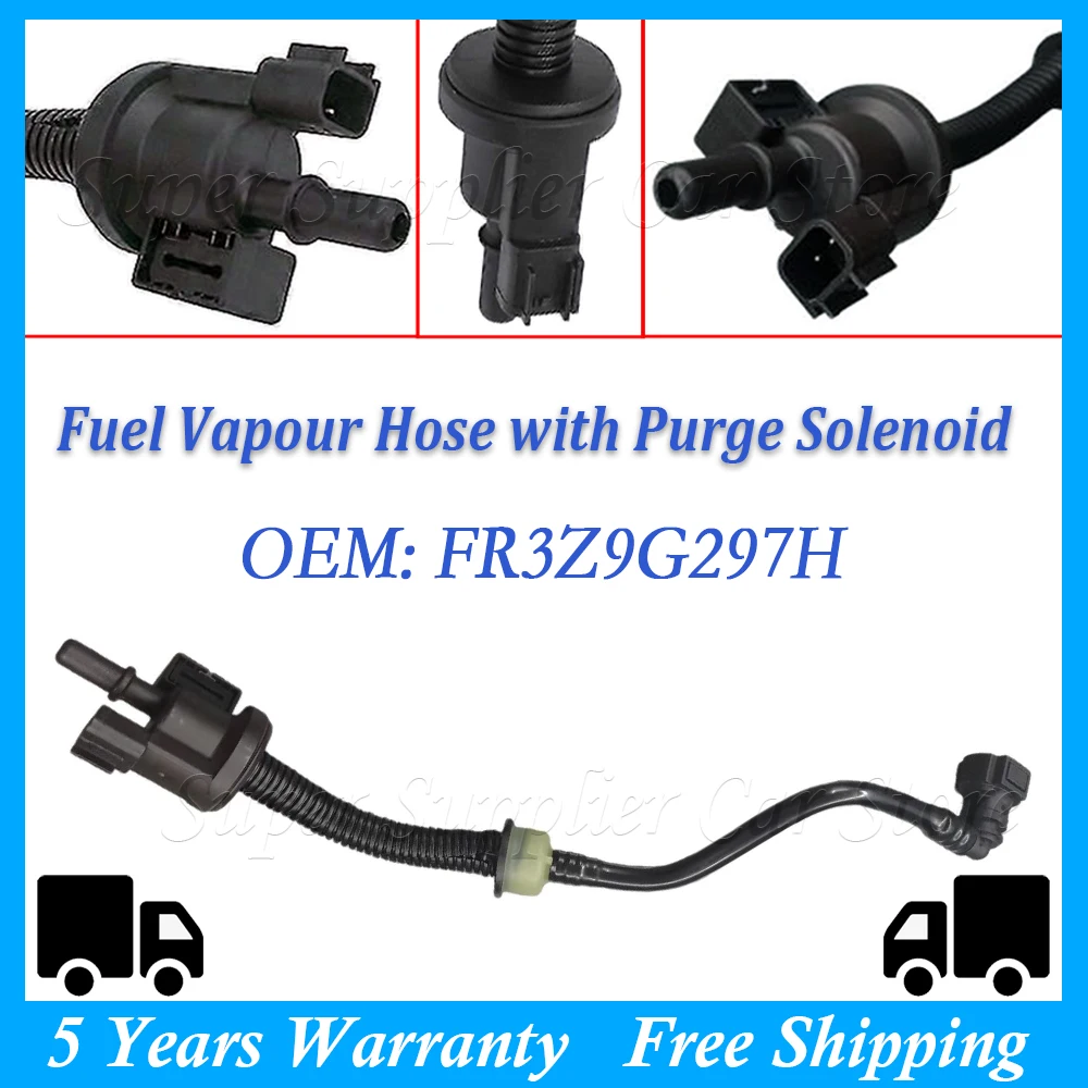 

FR3Z9G297H для Ford Mustang 2.3 EcoBoost 2-дверный 2015 2016 2017 2018 2019 Автомобильный шланг топливного канистры, электромагнитный клапан продувки, новый