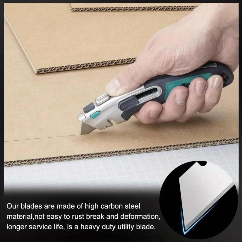 10Pcs Hook Knife Blade Dolphin Acrylic Board PVC Plastic Floor Construction Tool Cutting Horn Carpet Steel image 4