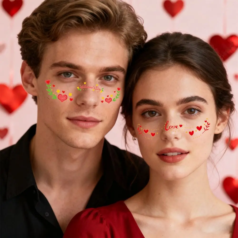 6pcs Waterproof Freckles Blush Stickers Long Lasting Facial Art Face Temporary Tattoos Disposable Makeup Stickers