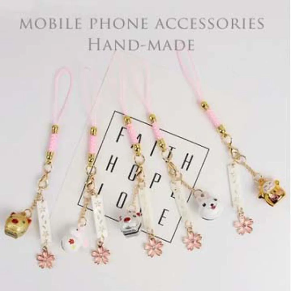 

Couple Gift Good Luck Lanyard Charm Accessory Rabbit Bunny Pig Lanyard Keychain Keys Holder Key Ring Phone Pendant