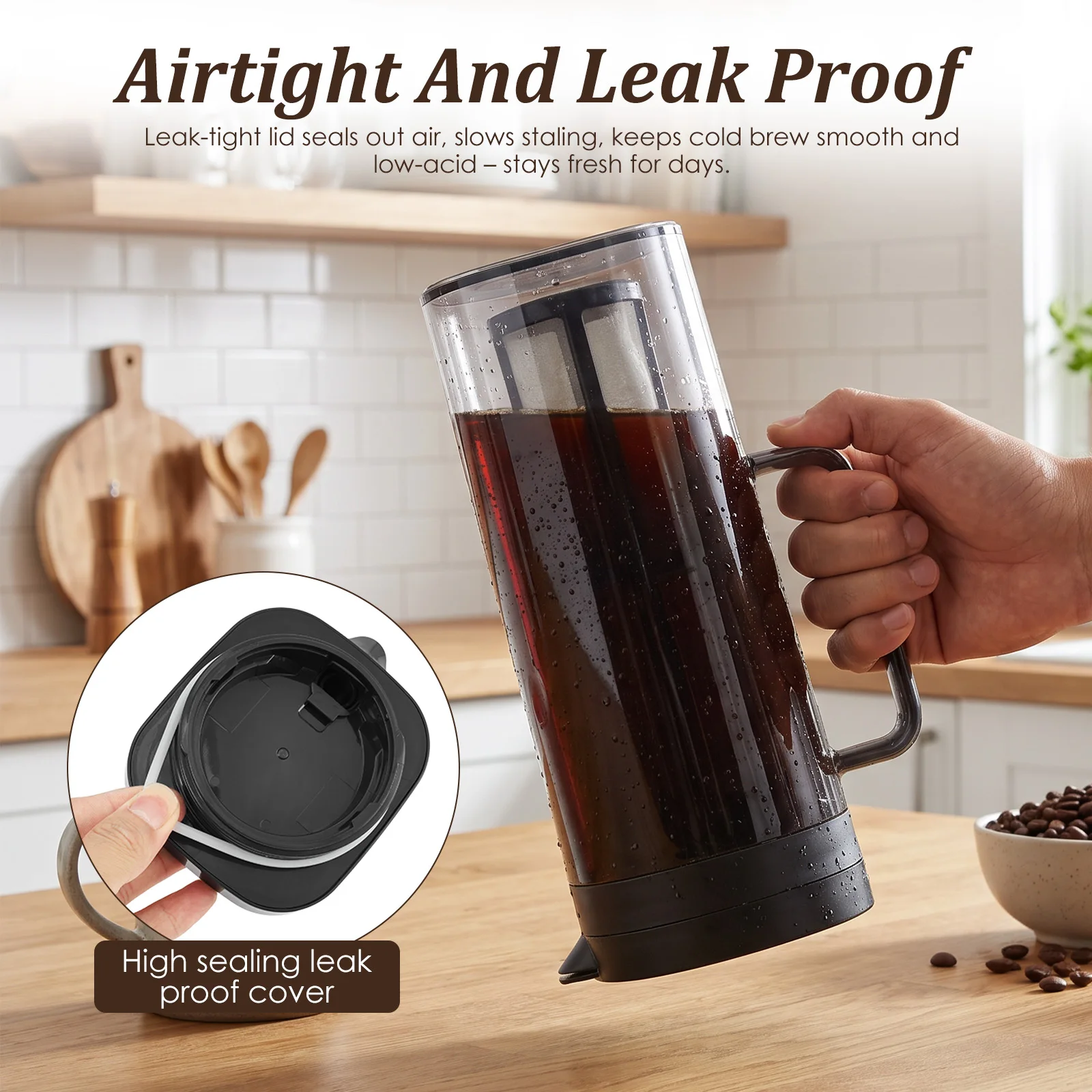 Carafe à café froid 2L, hermét - Cold Brew Bottle avis et prix