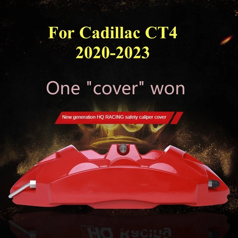 For Cadillac CT4 Car Brake Caliper Cover Aluminum Kit Front Rear Wheel Modification Decoration 2020 2021 2022 2023