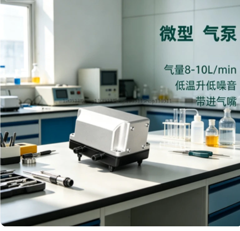 

Micro Diaphragm Air Pump, Silent Air Pump for Ozone Generator, Water Filter, Fish Pond and Aquarium Accessories