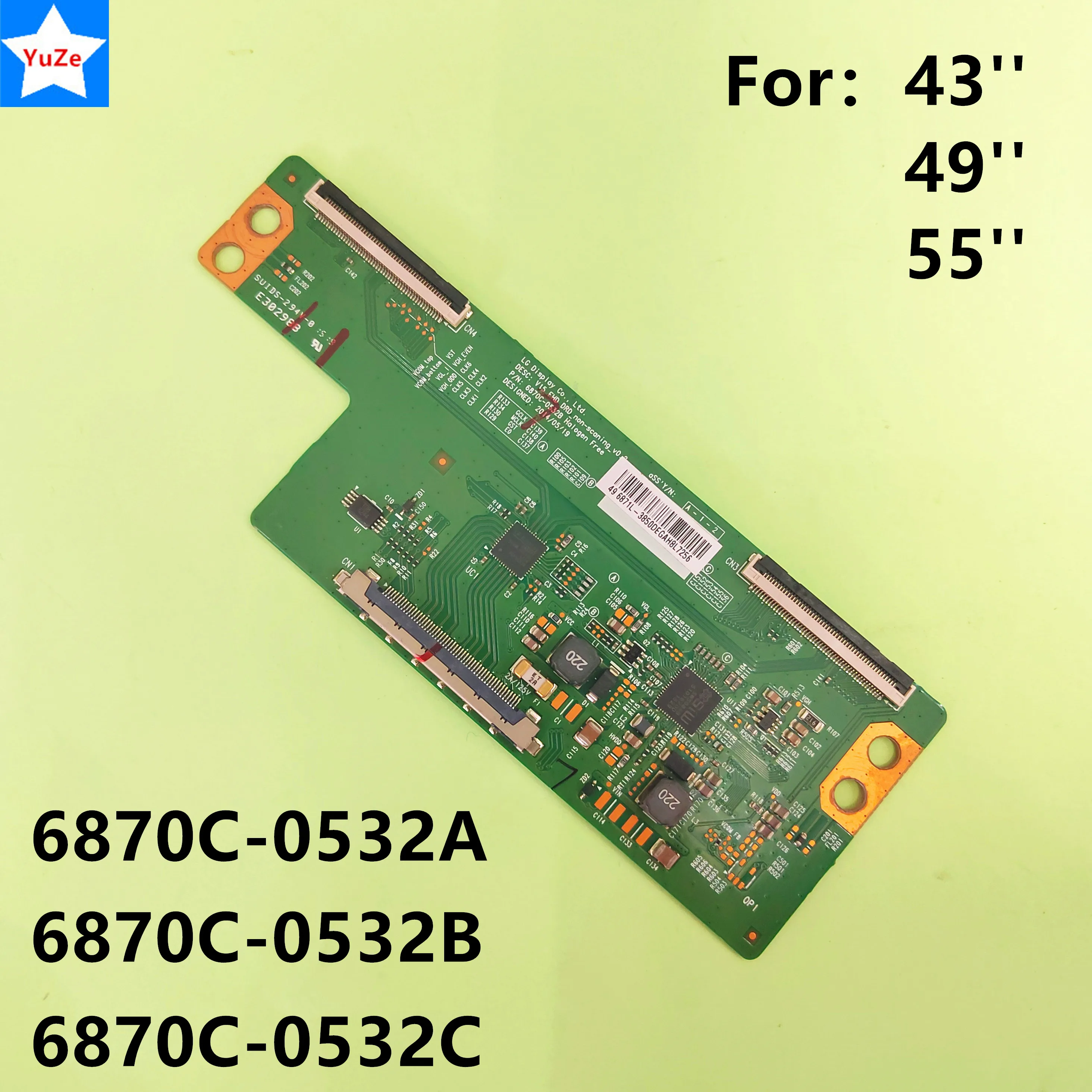 Placa lógica de TV t-con 6871L-3850F, 6871L-3850J, 6871L-3831B, 6871L-3806B, 6871L-3850A, 6871L-3850D, 43 ", 49", 55"