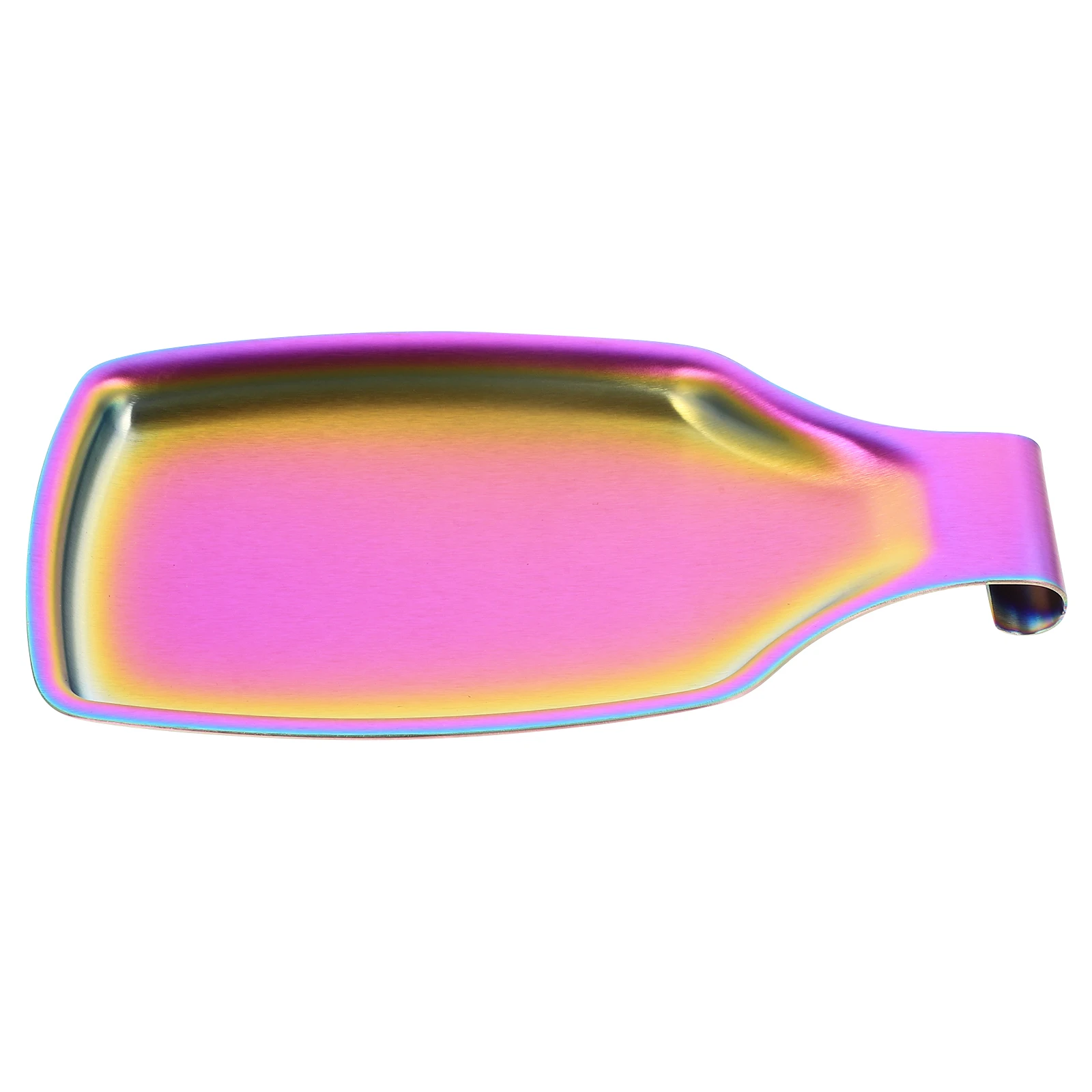 

Stainless Steel Spoon Holder Ladle Rest Colorful 430 Material Lightweight Kitchen Counter Utensil Tray Storage Plate Soup