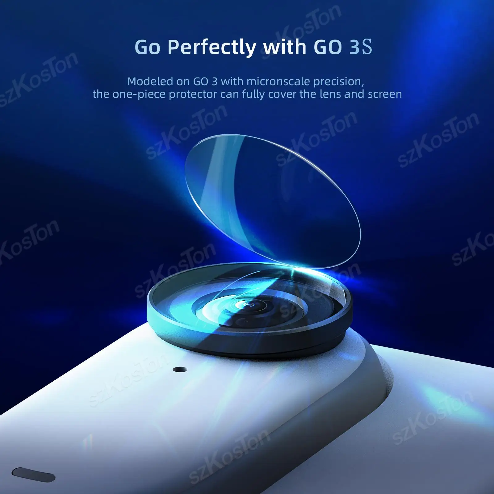 For Insta360 GO 3S Screen Protector Lens Protective Film Scratch Resistant Tempered Glass for Insta 360 GO3S Camera Accessories