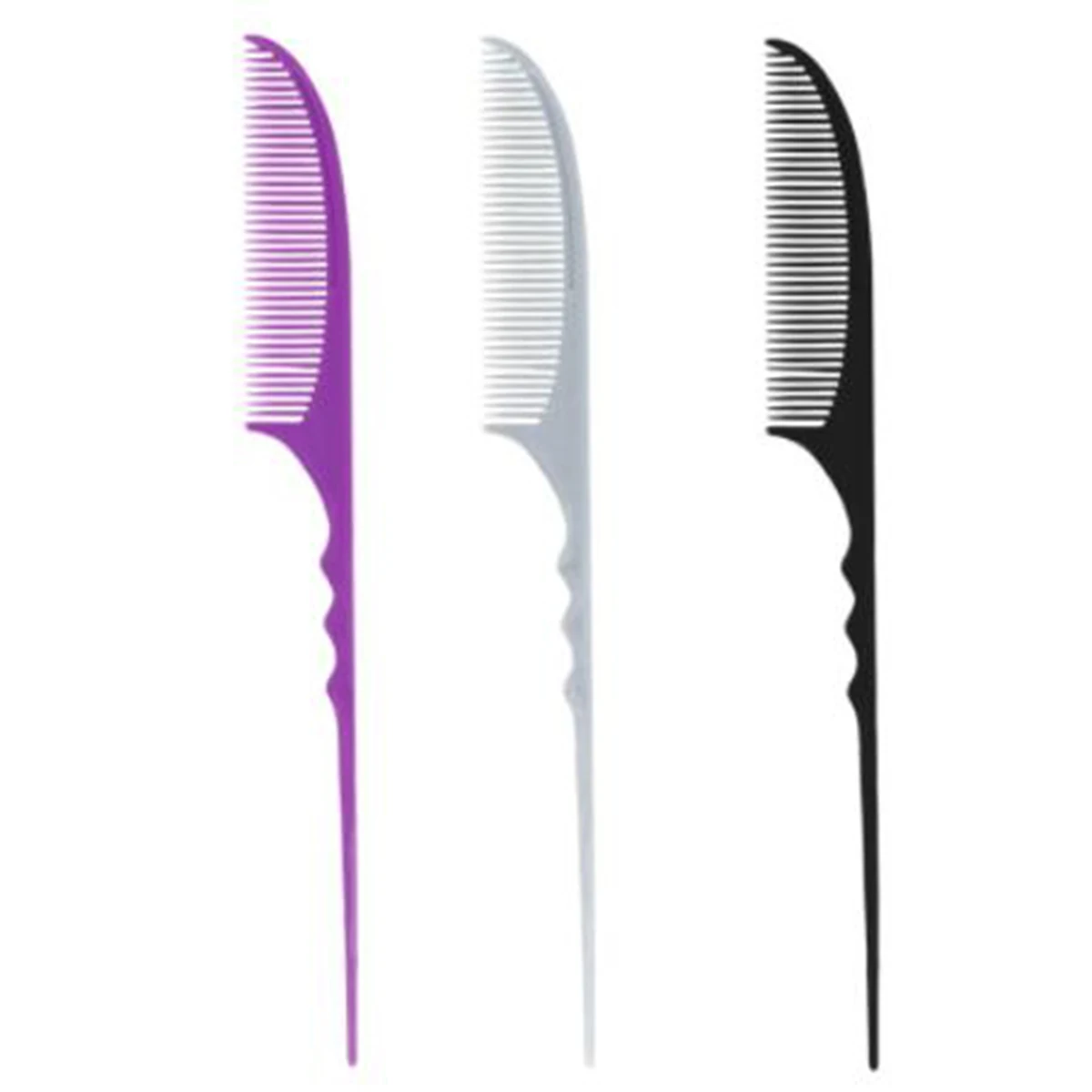 

10PC Barber Anti-Static Hair Comb Hairstyling Rat Tail Hairbrush Moon Style Comb Salon Dyeing Haircutting Hairdressing Tools