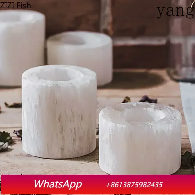

LH natural ore cylindrical candlestick desktop decoration home aromatherapy container