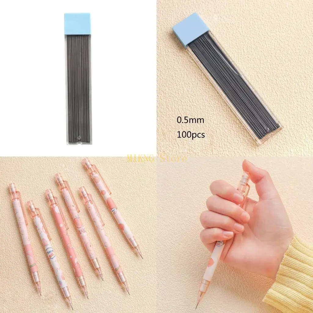 

6x 0.5mm Automatic Mechanical Pencils Fruit Mechanical Pencils Gift for Students best sale