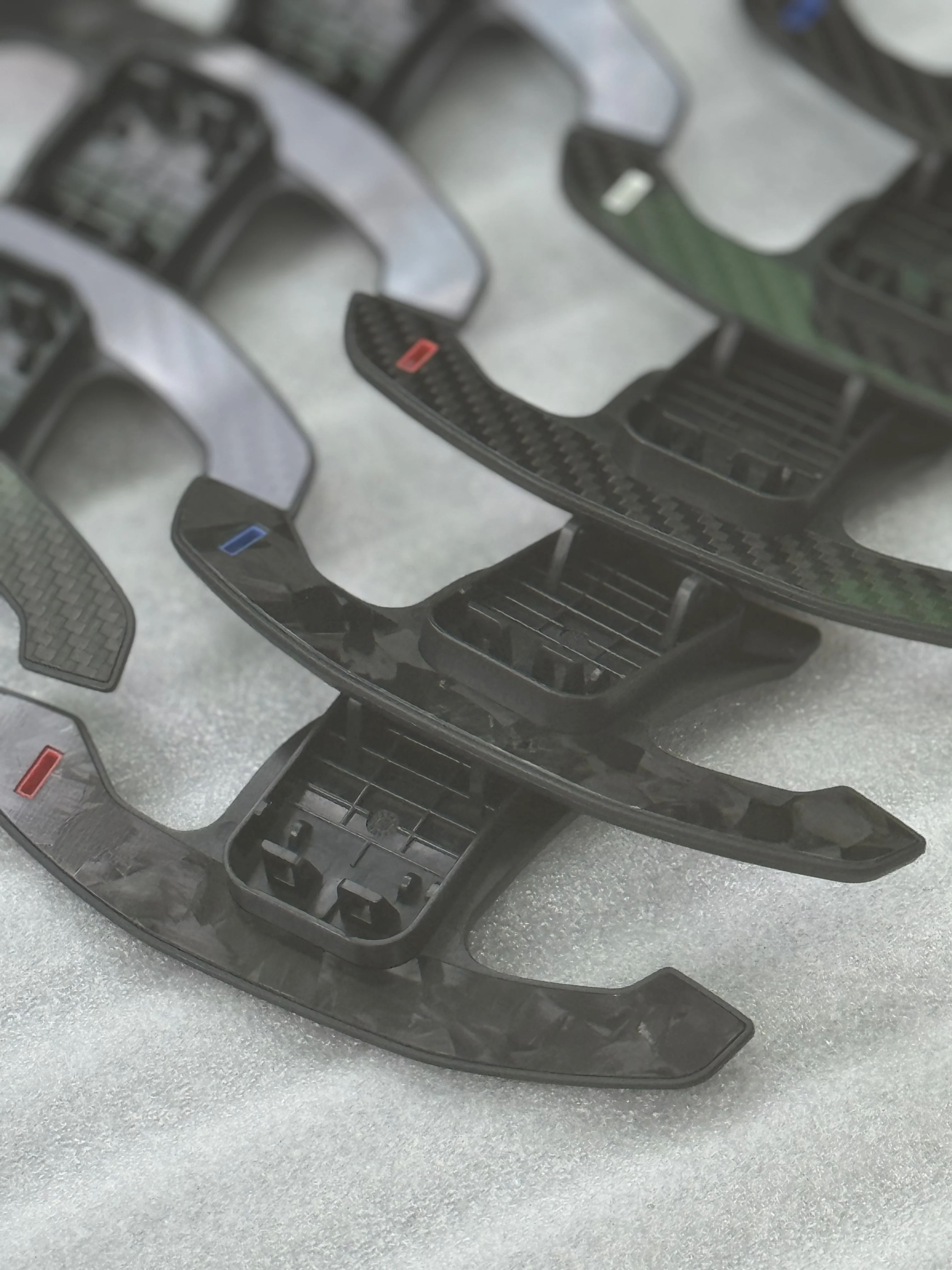 For BMW M3 M4 M5 X3M X4M G20 G80 G82 G83 F90 F97 F98 Z4 G29 Carbon Fiber Steering Wheel Paddle Shifter Extension Trim Cover