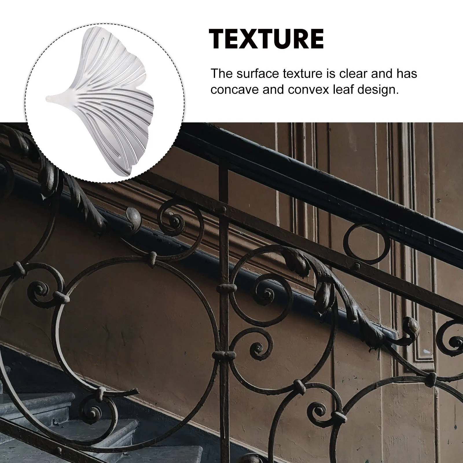 2 قطعة أوراق الجنكة الحديد الديكور غرامة الحرفية قوي عرض مكتب لغرفة المعيشة غرفة نوم الرف جمع #3