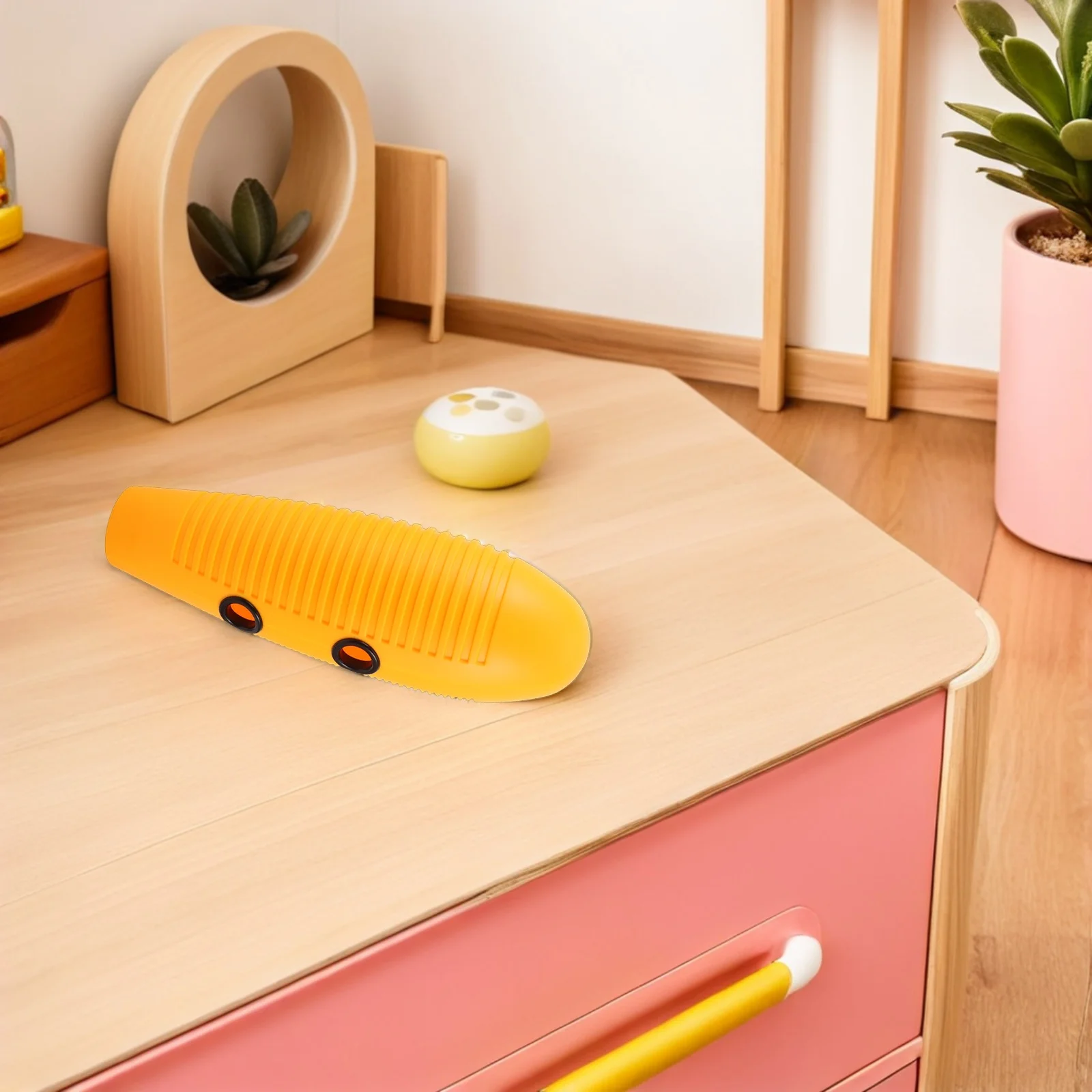 

1 set 1 Set Yellow Plastic Guiro Musical Instrument With Scraper Latin Percussion For Beginners Band Accompaniment Music Class