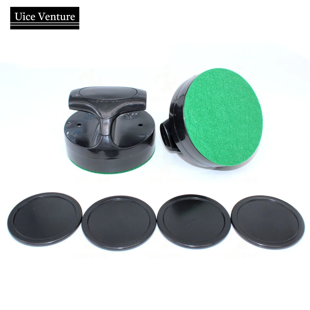 Air Hockey Pushers Hockey Accessories Air Hockey Table 94MM Slider Pusher Set with 4 Pucks Air Hockey Puck