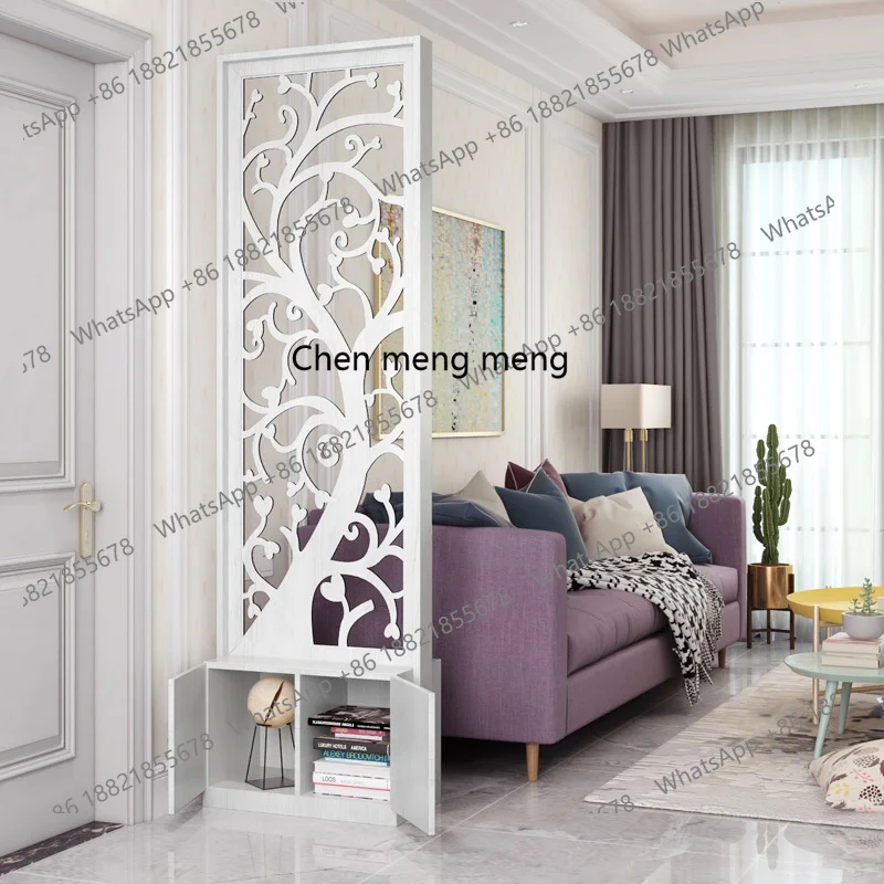 Simple modern fresh floor cabinet screen partition living room entrance modern simple fashion block home