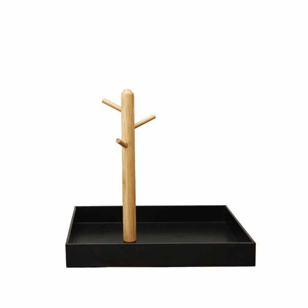 مفتاح شماعات الشمال فرع صينية تخزين سعة كبيرة إطار عرض مجوهرات مستقر 3-Tier تصميم توفير مساحة عرض المدخل