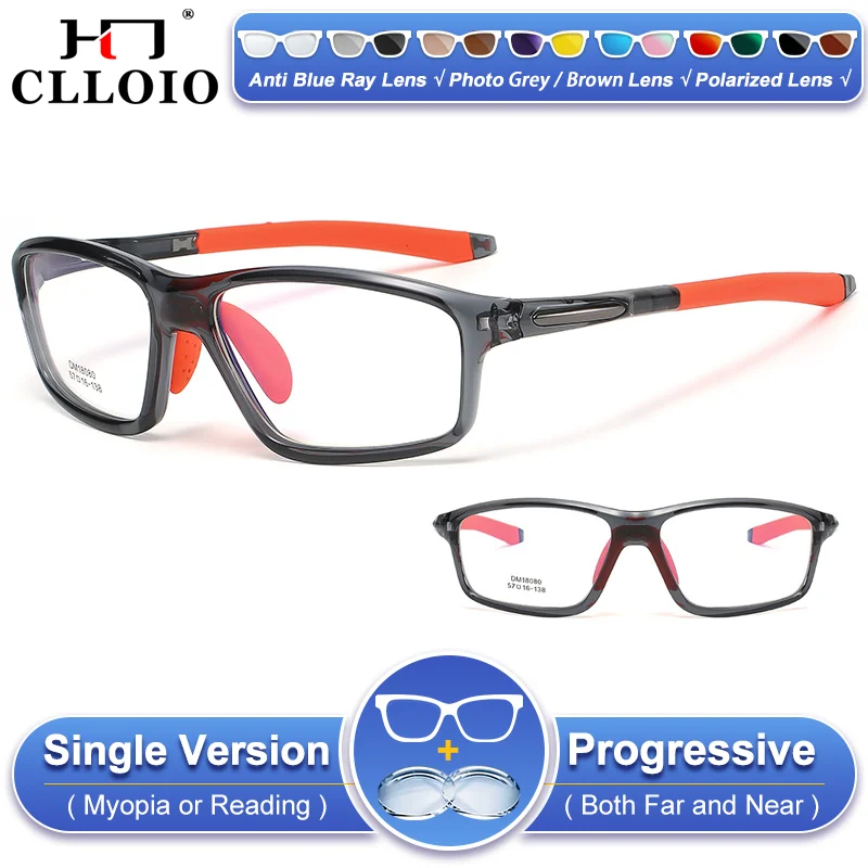 

Очки CLLOIO Sporty: силиконовые, противоскользящие, для коррекции близорукости, с защитой от синего света, фотохромные, прогрессивные, для чтения по рецепту