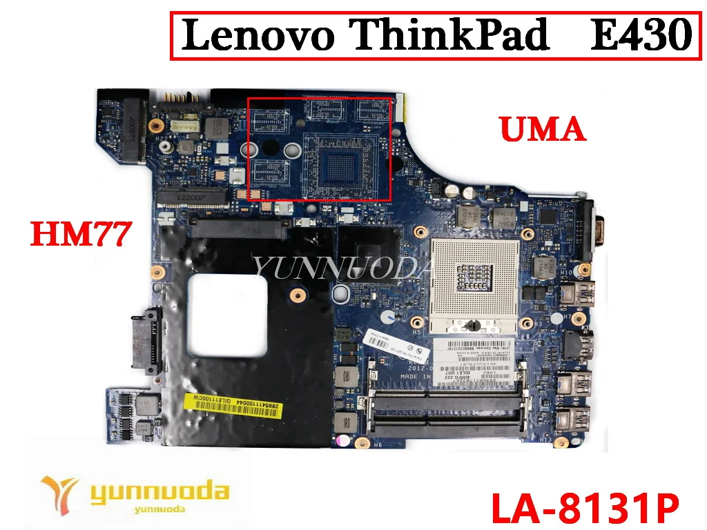 LA-8131P para LENOVO Thinkpad E430 E430C placa base para ordenador portátil GF610M 1G GT630M 2GB GPU UMA QILE1 probado buen envío gratis