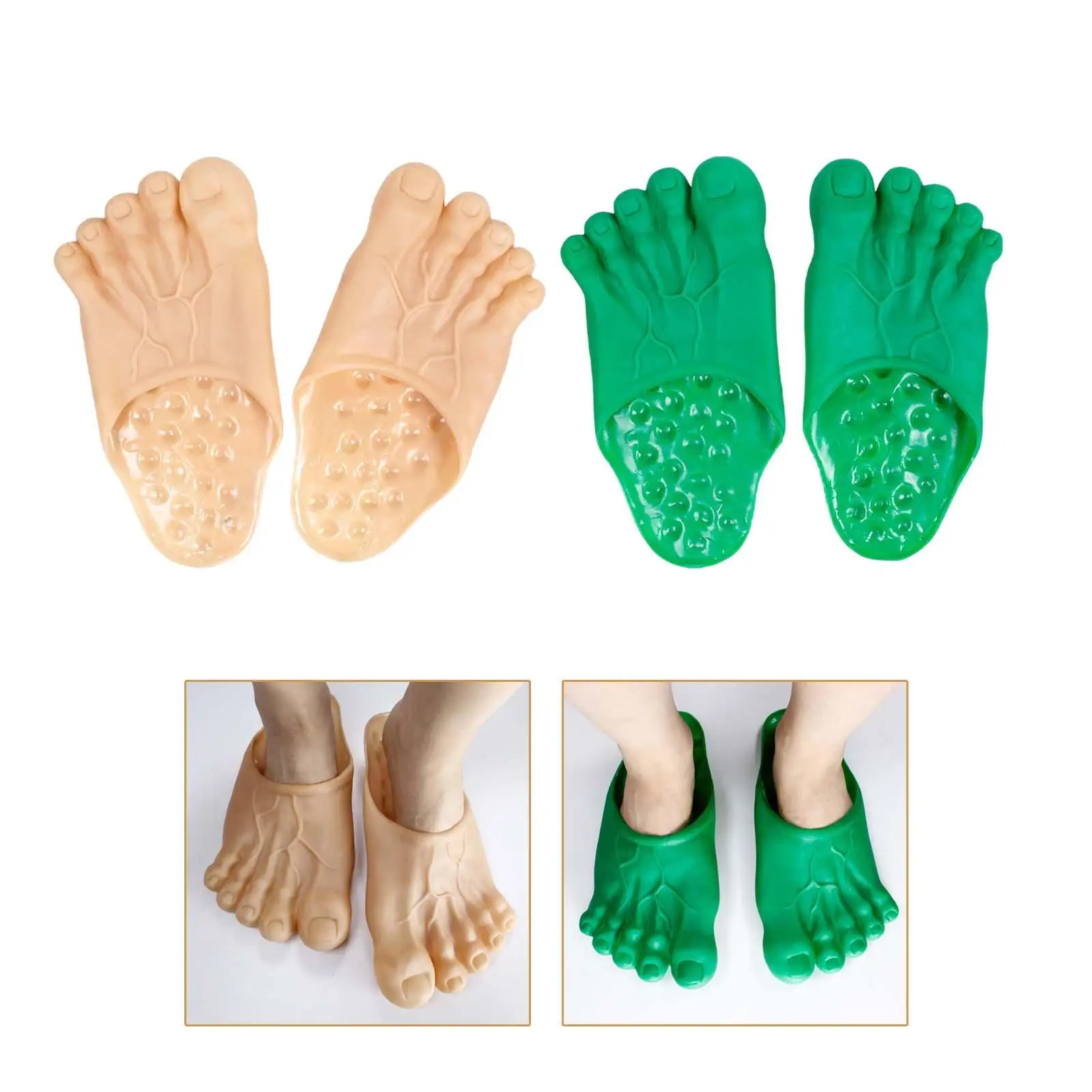 PVC Funny Slippers Dress up Props Shoes for Women and Man Children