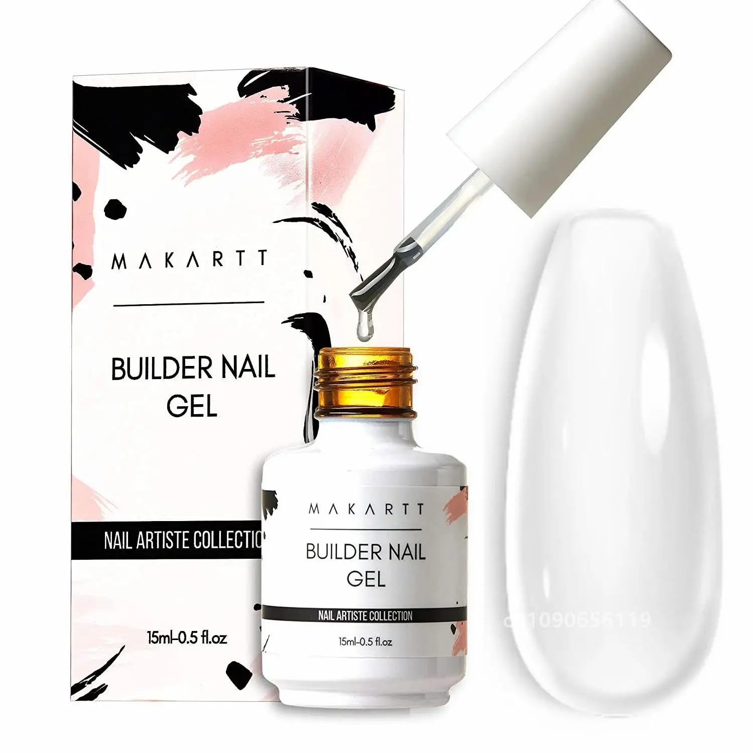 Makartt Builder Nail Gel 15ml 5 em 1 Multifuncional Clear Gel Unha Polonês Base Coat Pregador de Unhas Gel Extensão de Unhas